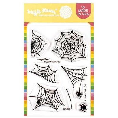 Waffle Flower Stempel - Postage Collage Spider Web